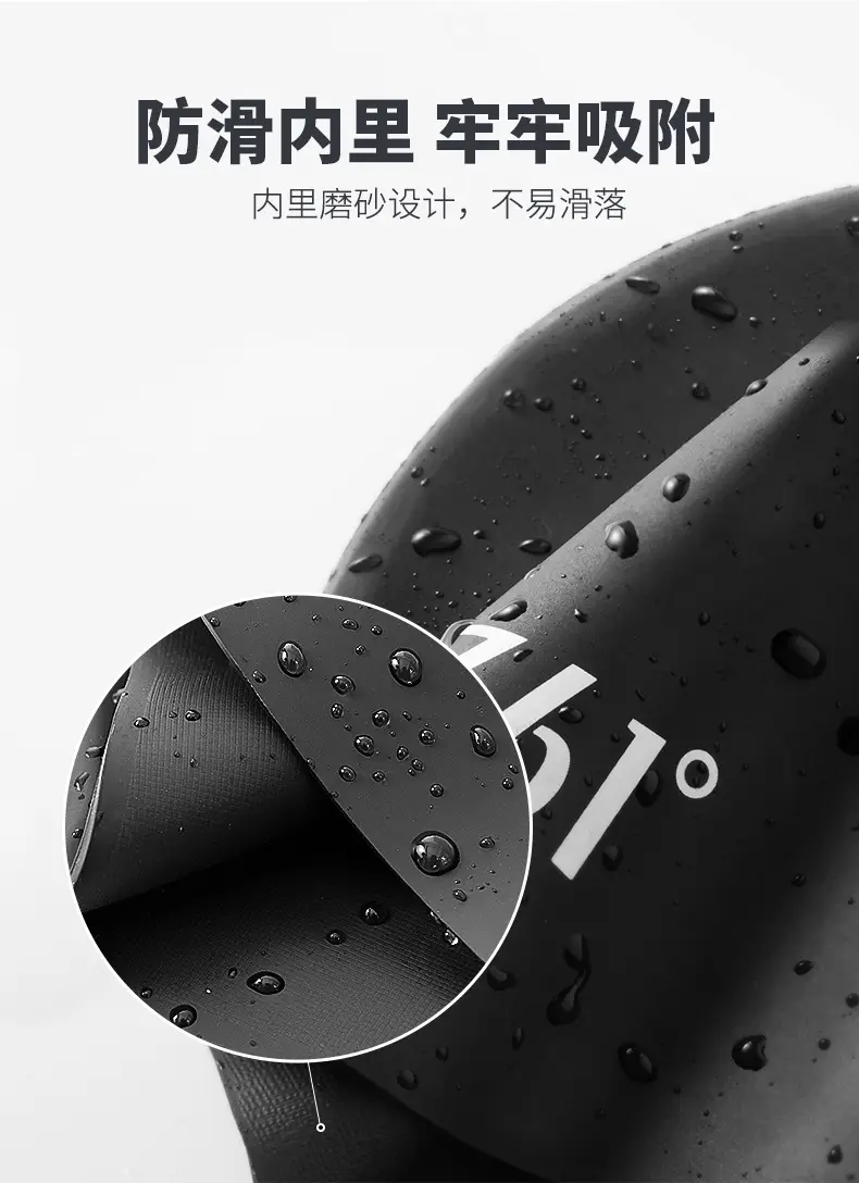 361 Swimming Cap Adult Unisex Professional Waterproof Comfortable Silicone Cap Fashion Large Size Training Swimming Cap — feature 13