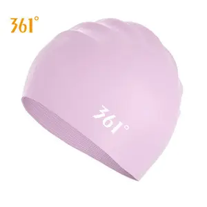 361 Swimming Cap Adult Unisex Professional Waterproof Comfortable Silicone Cap Fashion Large Size Training Swimming Cap