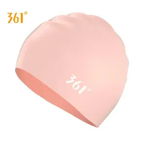 361 Swimming Cap Adult Unisex Professional Waterproof Comfortable Silicone Cap Fashion Large Size Training Swimming Cap