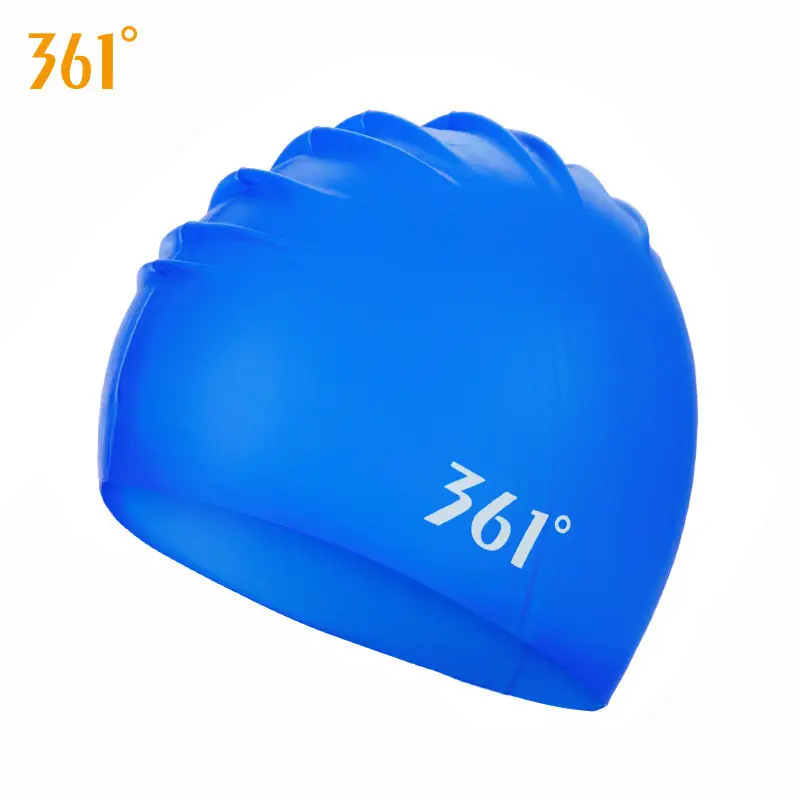 361 Swimming Cap Adult Unisex Professional Waterproof Comfortable Silicone Cap Fashion Large Size Training Swimming Cap