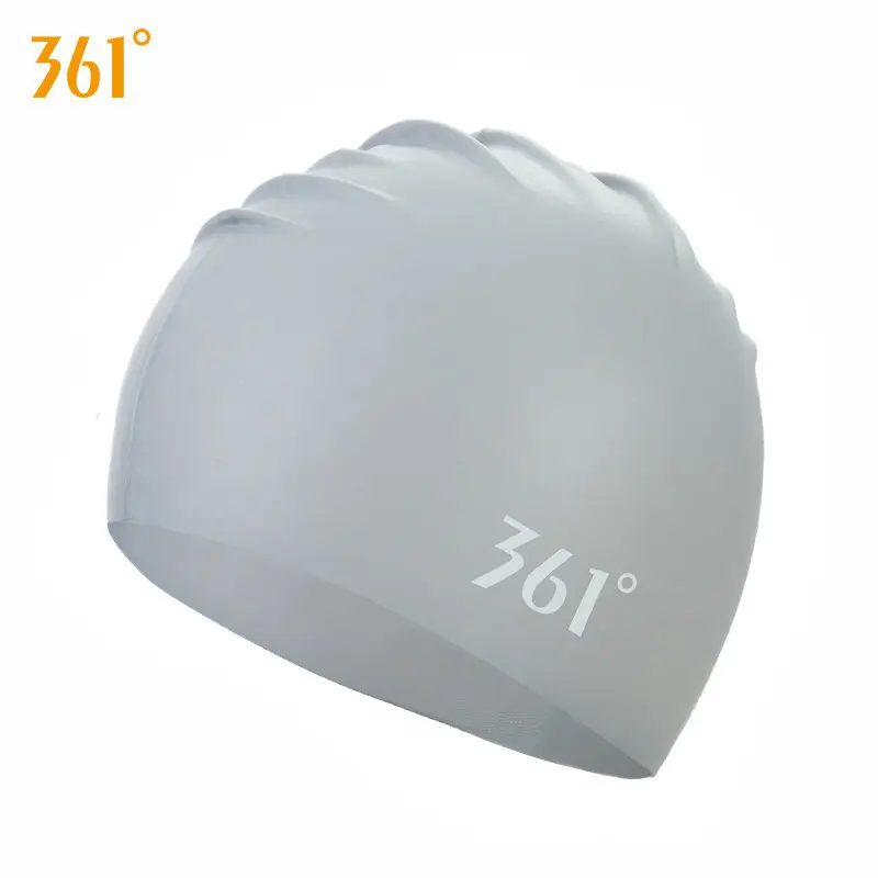 361 Swimming Cap Adult Unisex Professional Waterproof Comfortable Silicone Cap Fashion Large Size Training Swimming Cap