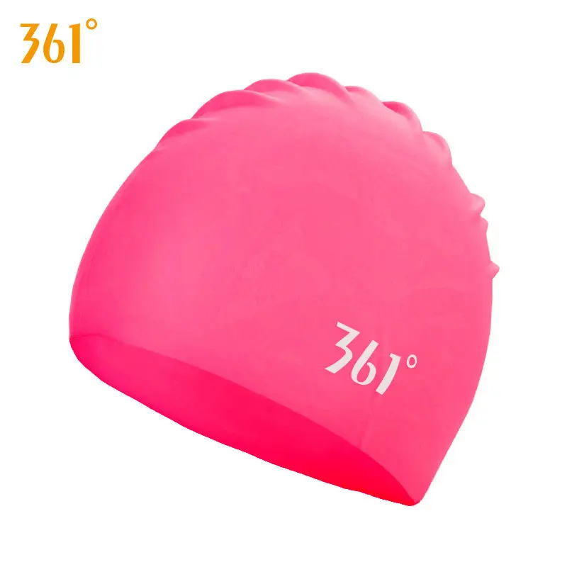 361 Swimming Cap Adult Unisex Professional Waterproof Comfortable Silicone Cap Fashion Large Size Training Swimming Cap