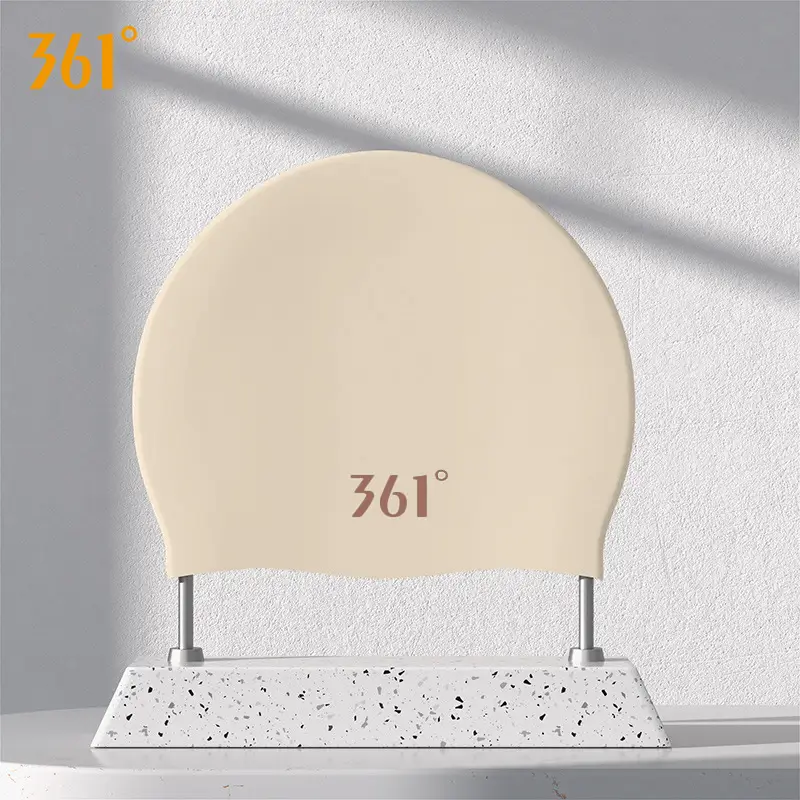 361 Swimming Cap Adult Unisex Professional Waterproof Comfortable Silicone Cap Fashion Large Size Training Swimming Cap