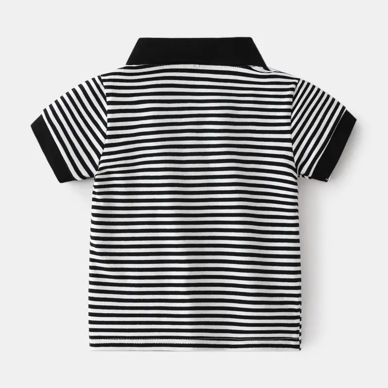 Boys Striped Polo T-Shirt 2024 Summer