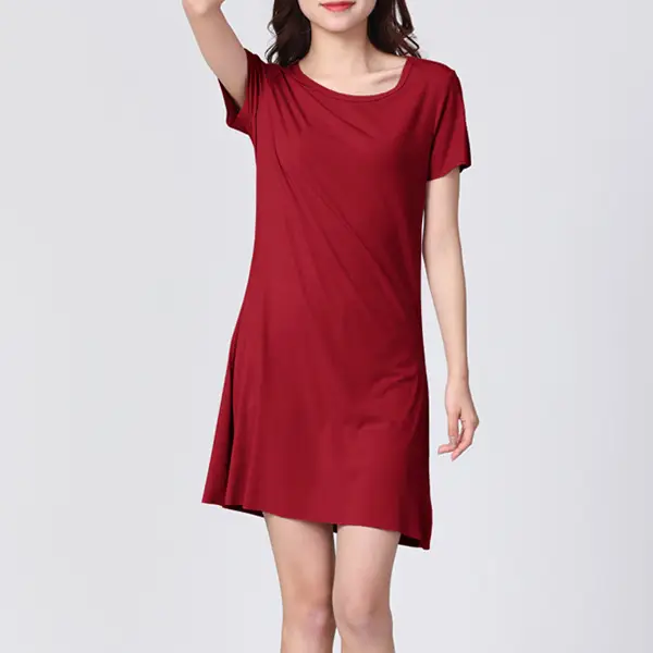 Women's Pink Plus Size A-Line Dress - Image 3