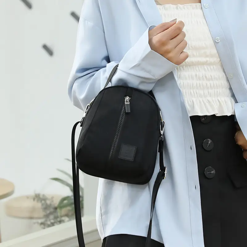 2025 New Fashion Korean Style Shoulder Bag Women's Easiest for Match Crossbody Mobile Phone Bag Nylon Waterproof Women's Crossbody Bag