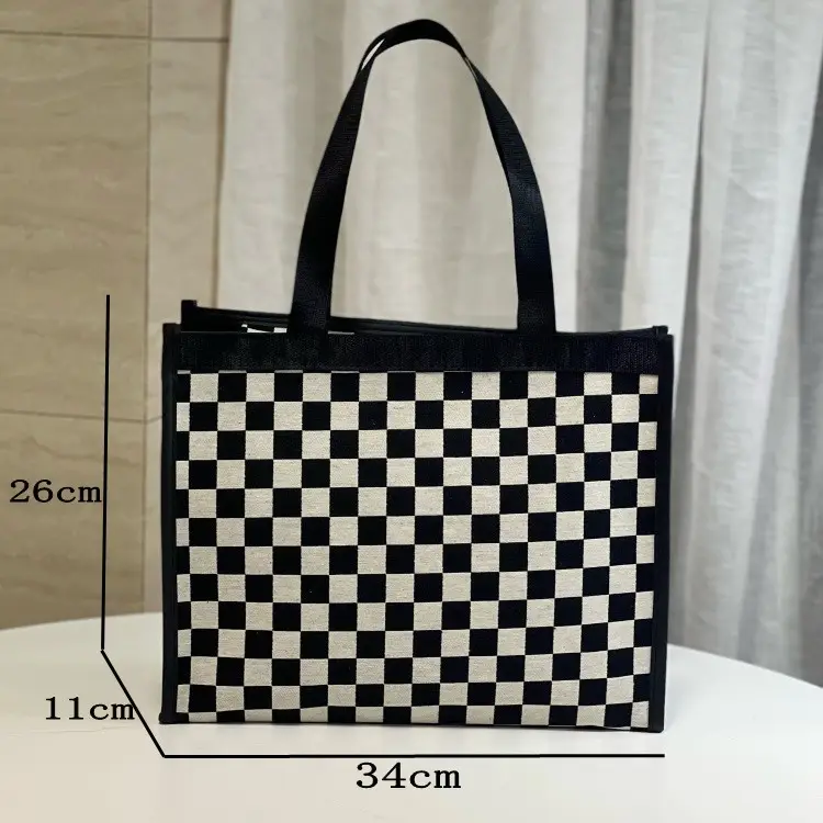 Christian Jordan Letter Print Shoulder Bag Large Capacity Women - Image 13