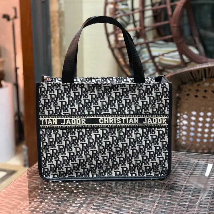 Christian Jordan Letter Print Shoulder Bag Large Capacity Women - Image 4