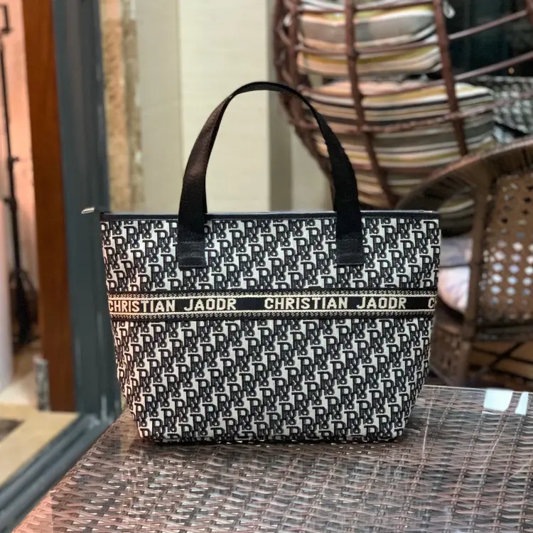 Christian Jordan Letter Print Shoulder Bag Large Capacity Women - Image 5