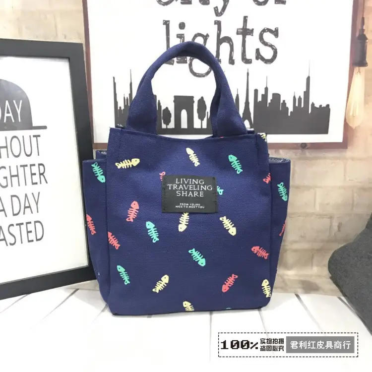 Korean Style Pink Polka Dot Lunch Bag with Water Cup - Image 16