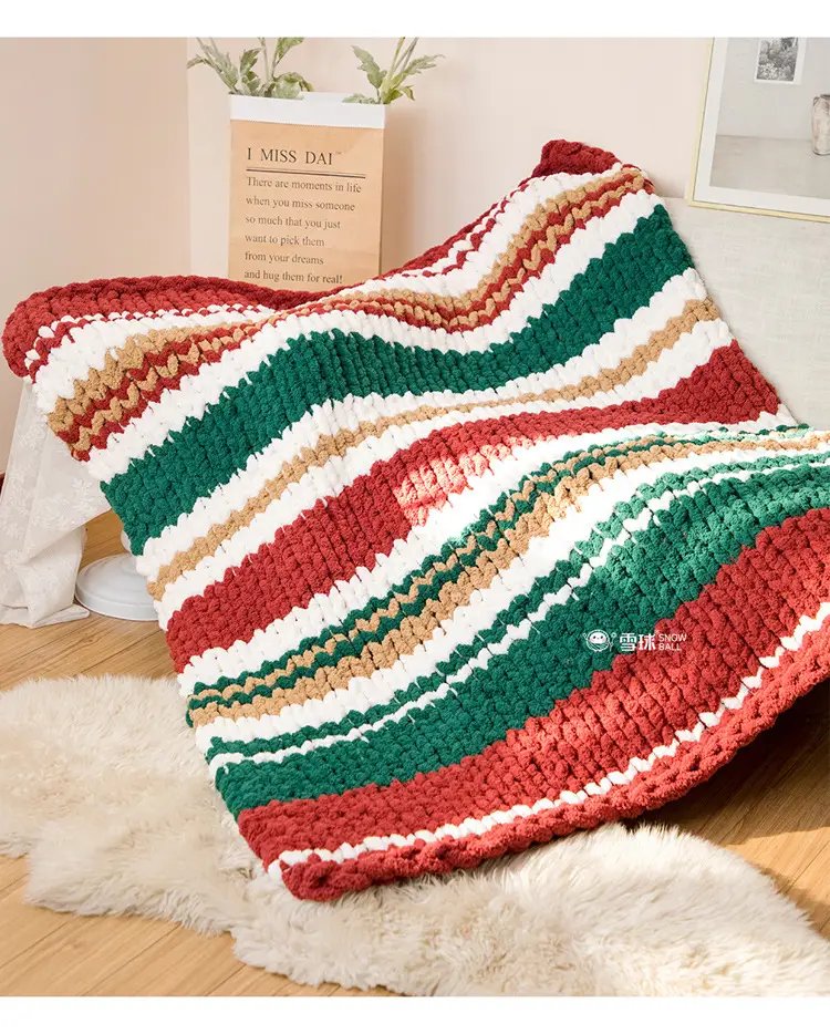 snowball cat tail super thick wool finger line scarf ice line diy hand woven cushion blanket pet nest — feature 16