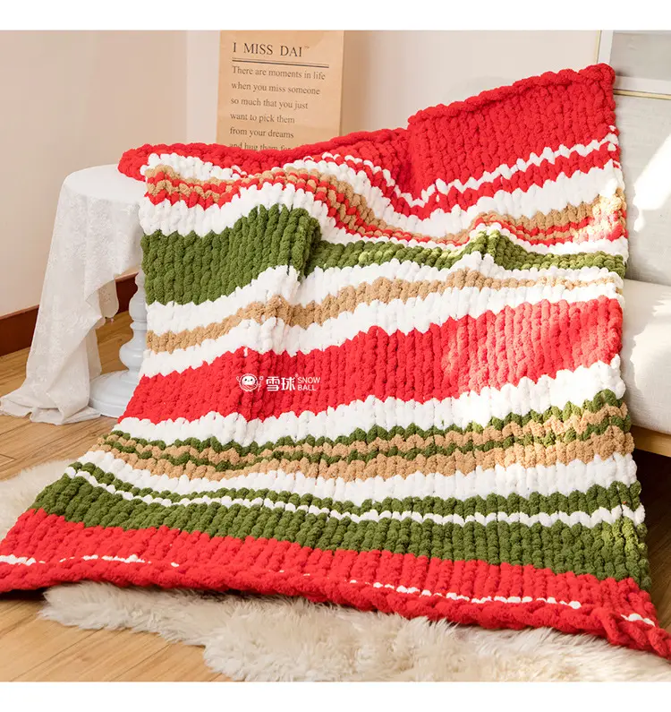 snowball cat tail super thick wool finger line scarf ice line diy hand woven cushion blanket pet nest — feature 17