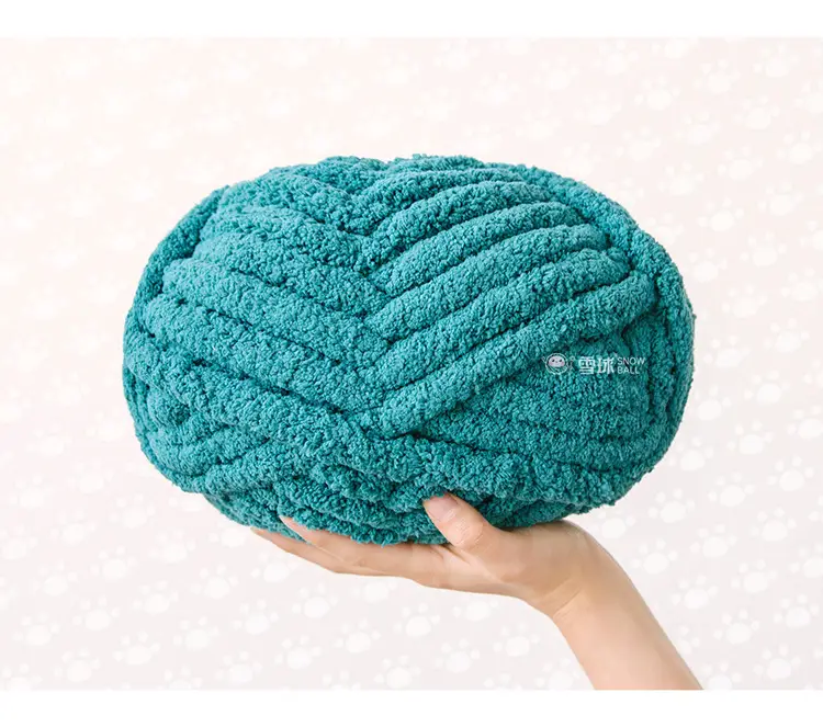 snowball cat tail super thick wool finger line scarf ice line diy hand woven cushion blanket pet nest — feature 5