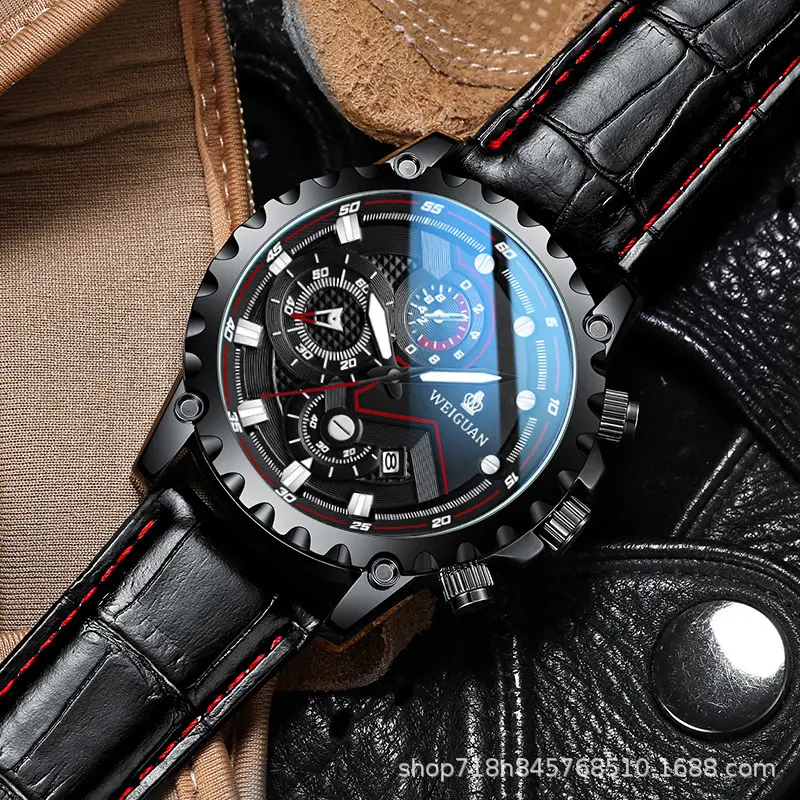 Men's Mechanical Watch with Digital Display & Sports Design