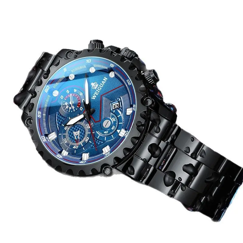 Men's Mechanical Watch with Digital Display & Sports Design