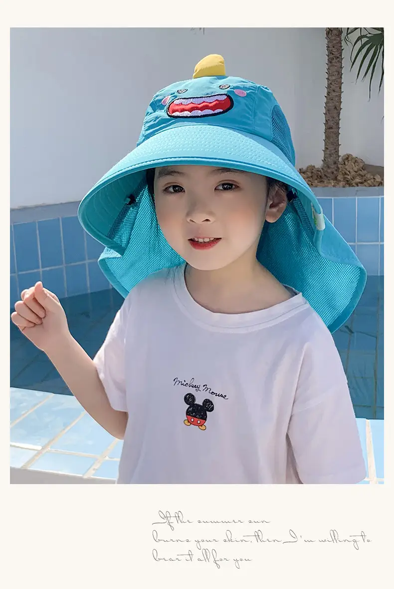 Kids Sun Hat Anti-Ultraviolet Neck Protection — feature 10