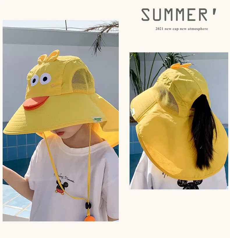 Kids Sun Hat Anti-Ultraviolet Neck Protection — feature 9