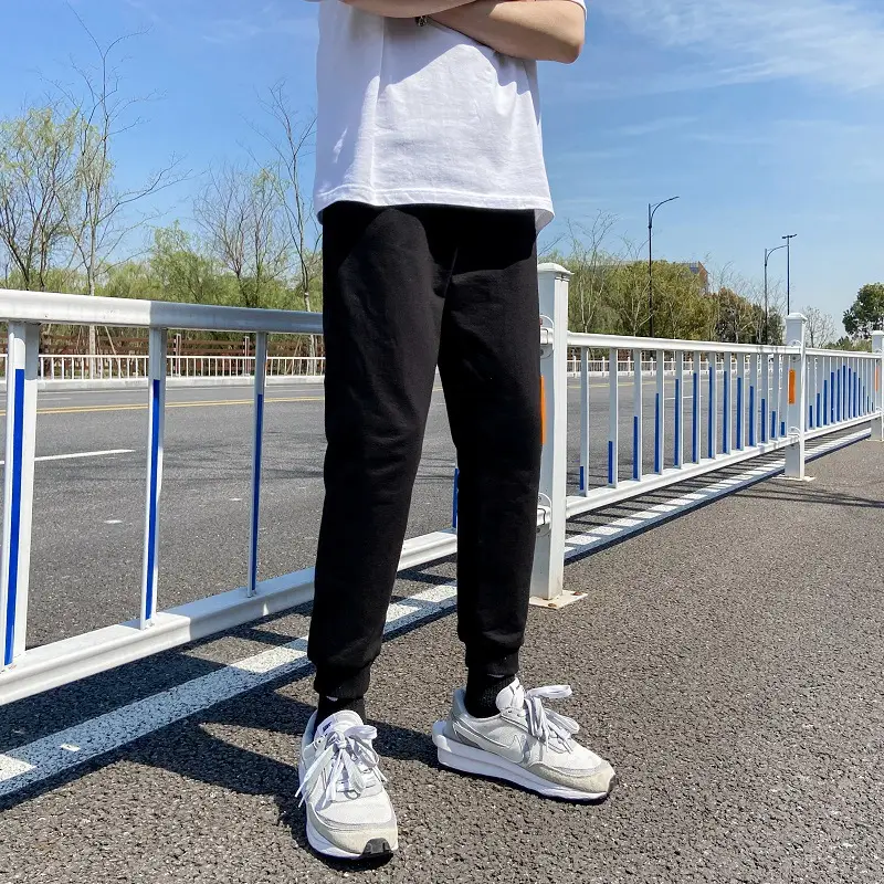 Summer Men's Fish Scale Cloth Pants Grey White