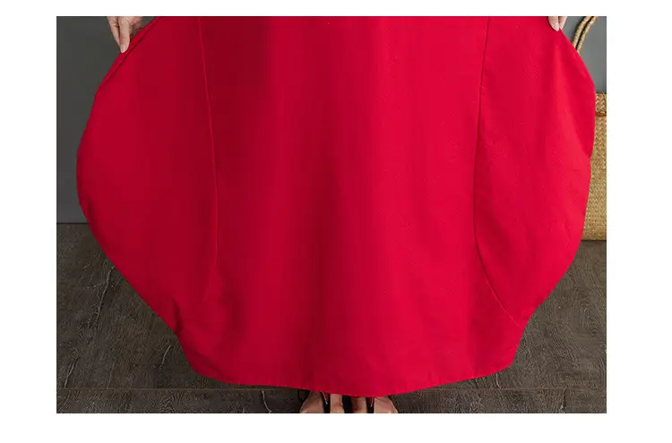 Real shot 2020 New loose plus size cotton linen dress — feature 26