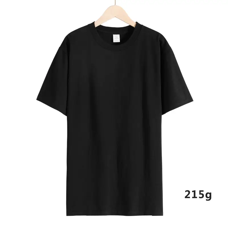 Men Cotton T-Shirt Grey 215g Unstitched - Image 3