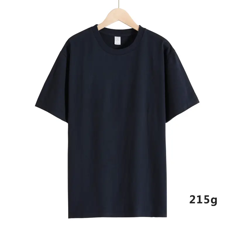 Men Cotton T-Shirt Grey 215g Unstitched - Image 5