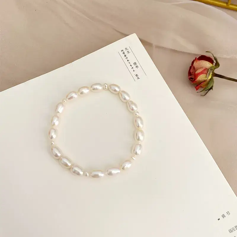 Freshwater Pearl Bracelet for Girls, Orange Pink Purple, New Arrival - Image 2