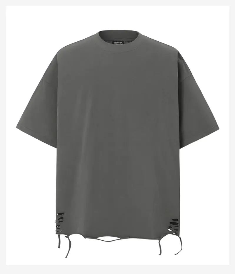Men's 250g Heavy Tide Printed T-Shirt Black — feature 10