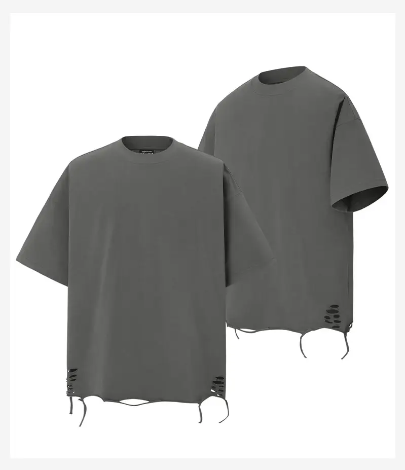Men's 250g Heavy Tide Printed T-Shirt Black — feature 14