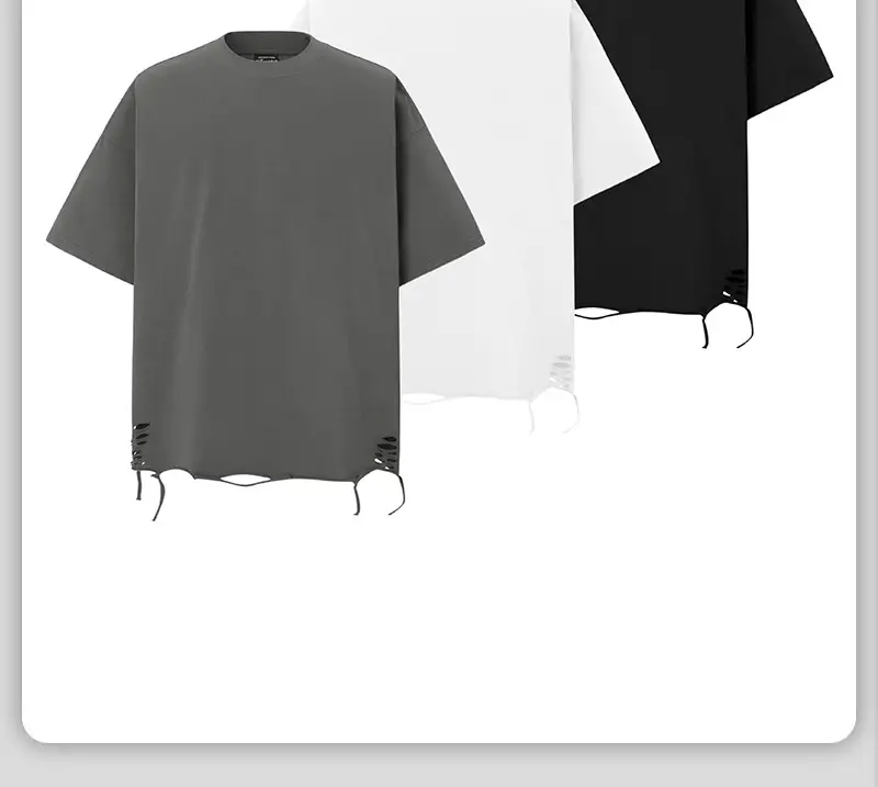 Men's 250g Heavy Tide Printed T-Shirt Black — feature 4