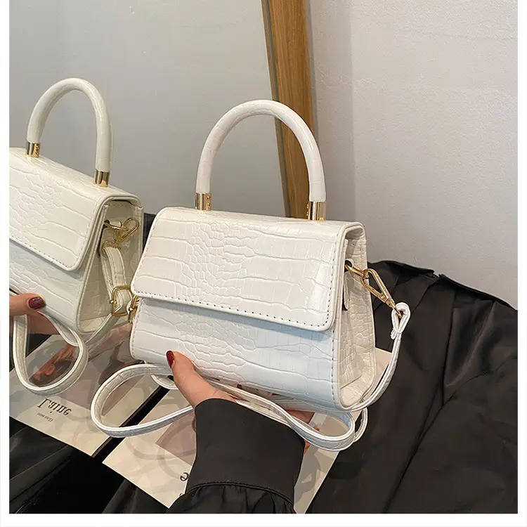 Black Croc Leather Crossbody Bag for Women — feature 31