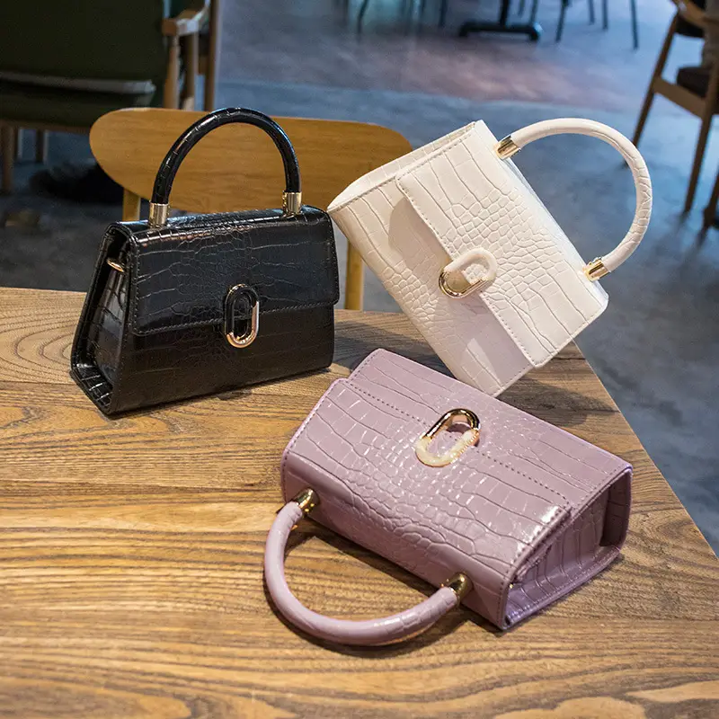 Black Croc Leather Crossbody Bag for Women — feature 5