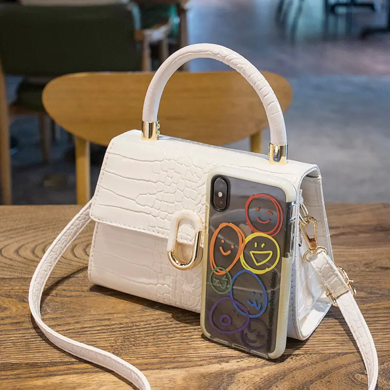 Black Croc Leather Crossbody Bag for Women — feature 9