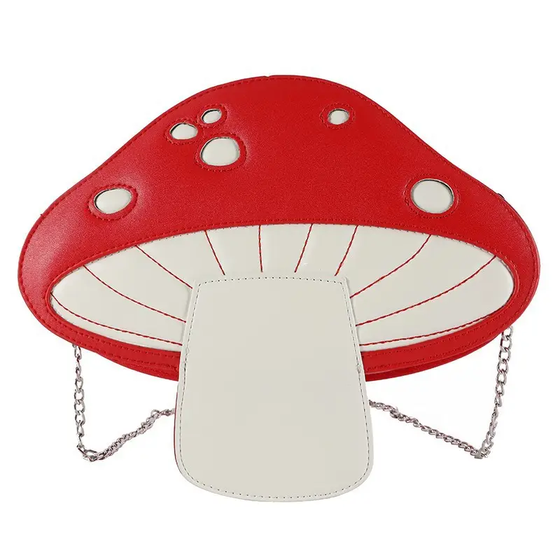 Cute Mushroom Bag 2026 New Arrival Cartoon Chain Color-Blocking Shoulder Bag - Image 6