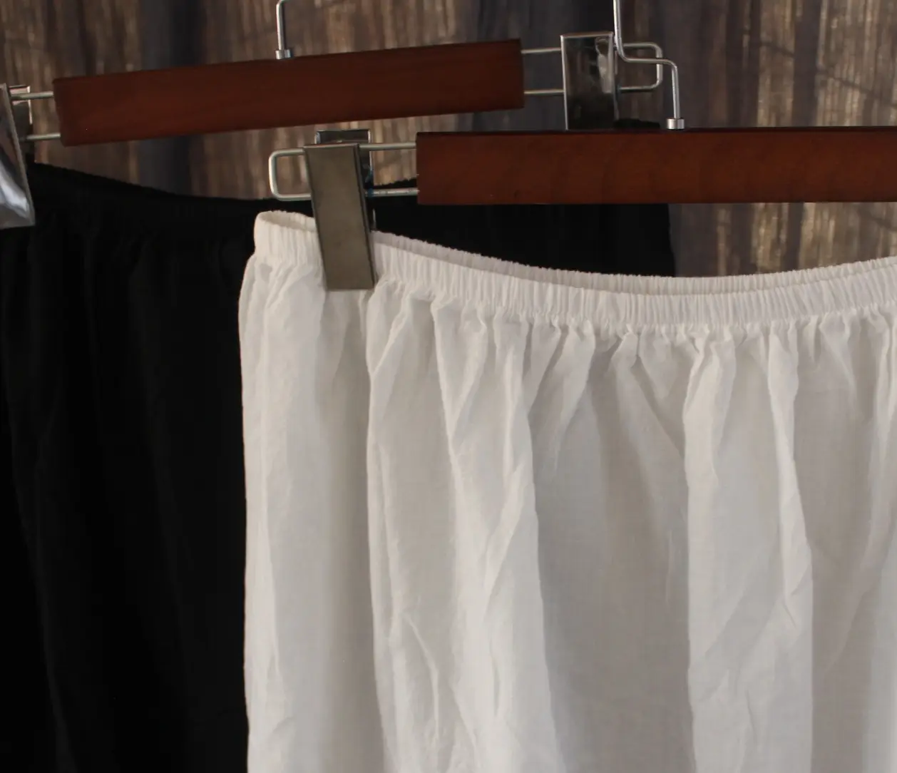 White Cotton Layered Petticoat Half Skirt Set - Image 4
