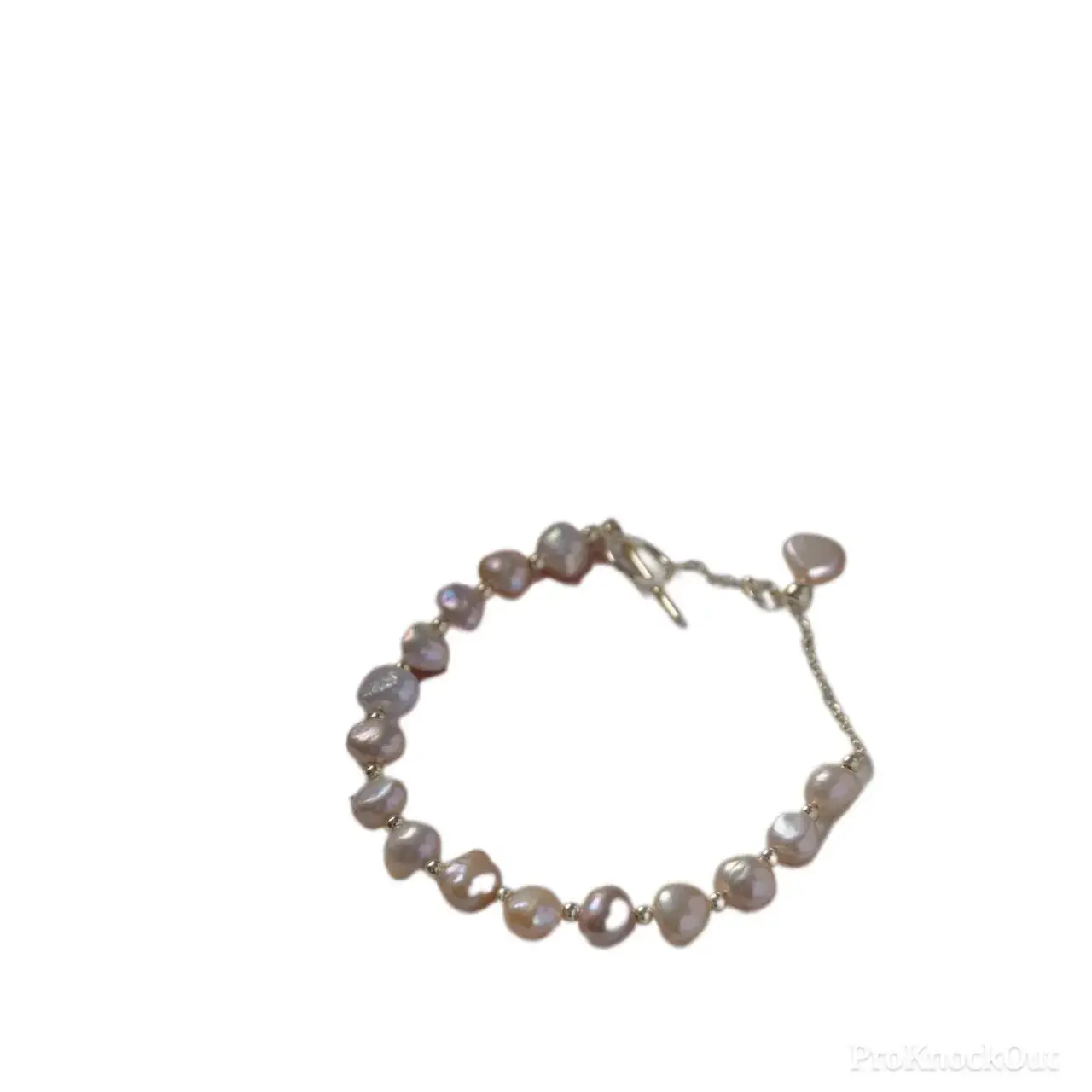 Natural Baroque Pearl Bracelet 14K Gold Light Luxury - Image 6