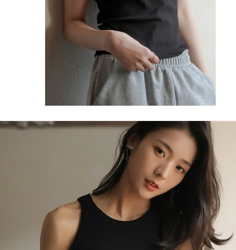 Black Sleeveless Crop Top for Women Summer Wear — feature 21