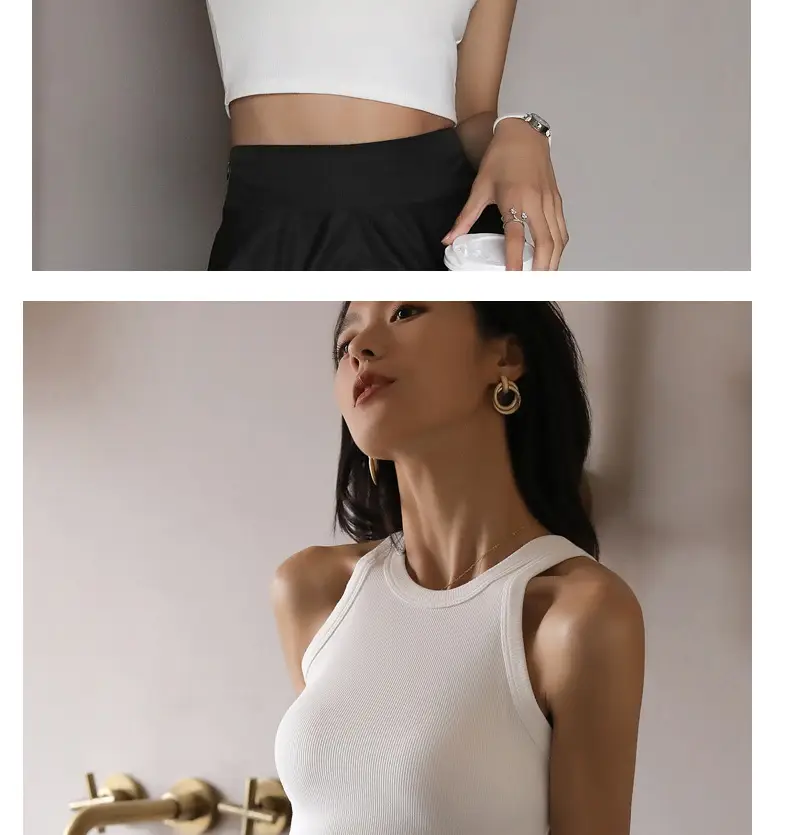 Black Sleeveless Crop Top for Women Summer Wear — feature 24