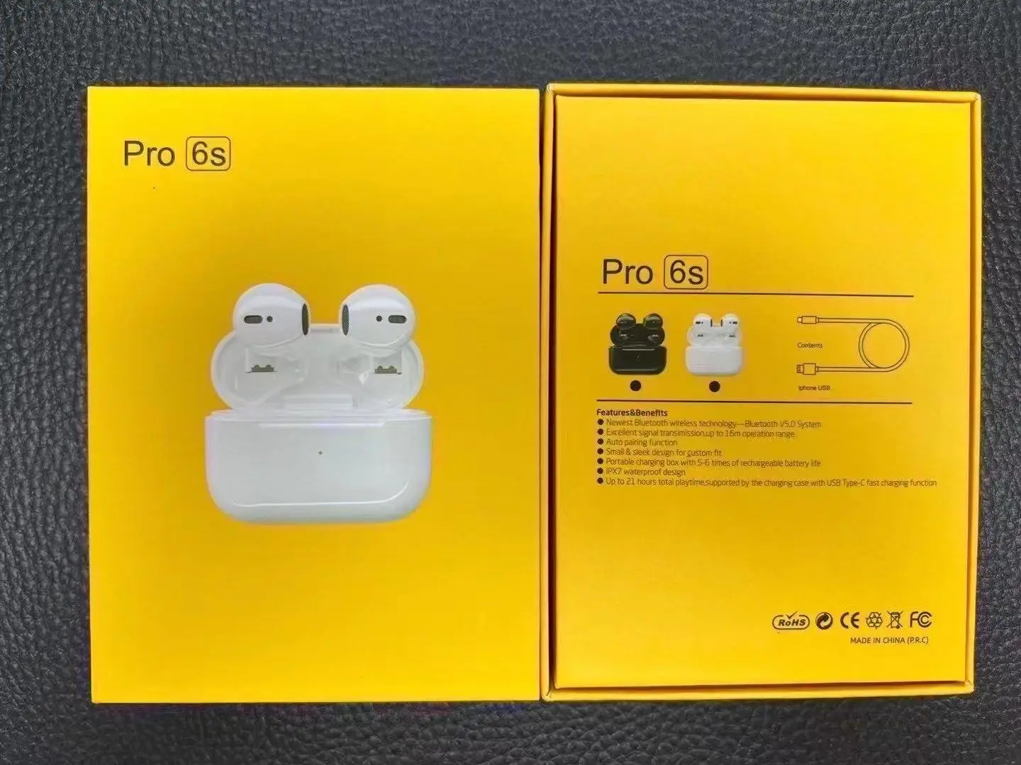 Wireless Bluetooth Headset 6S Pro5 TWi Mini Sports Noise Reduction - Image 3