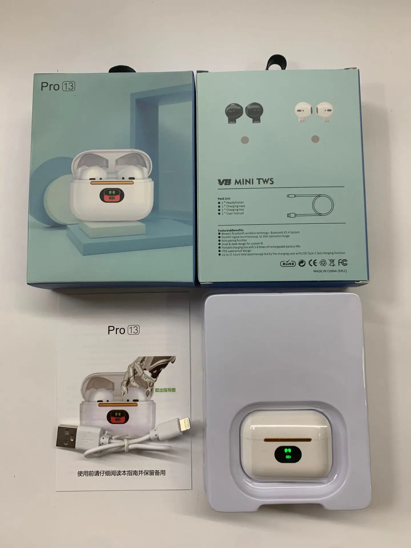 Wireless Bluetooth Headset 6S Pro5 TWi Mini Sports Noise Reduction - Image 6