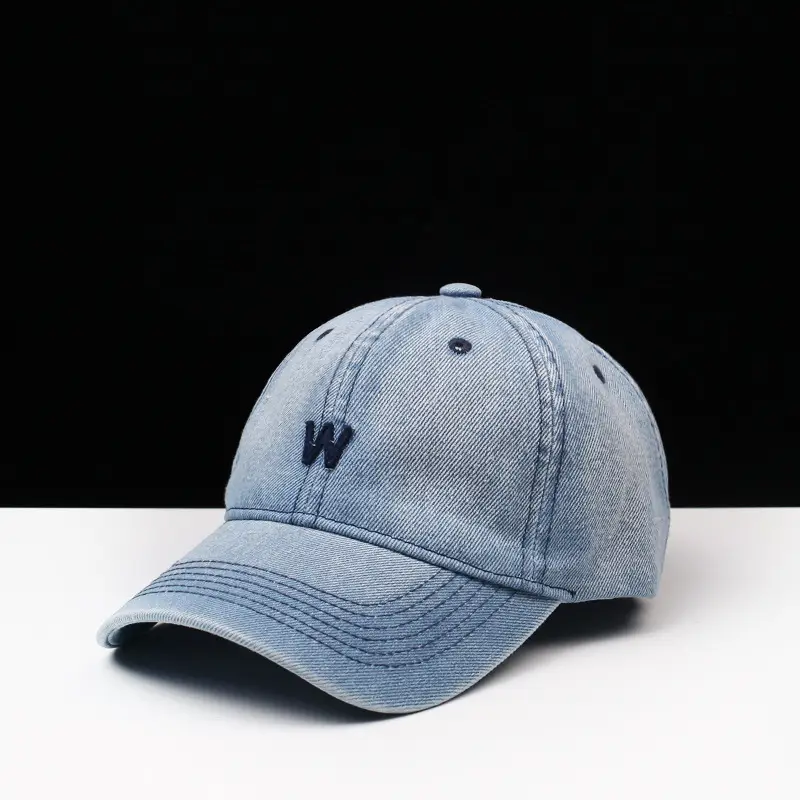 Korean Style Cowboy Hat for Men Women Teenager Outdoor Casual Distressed Washed Sunshade Cap