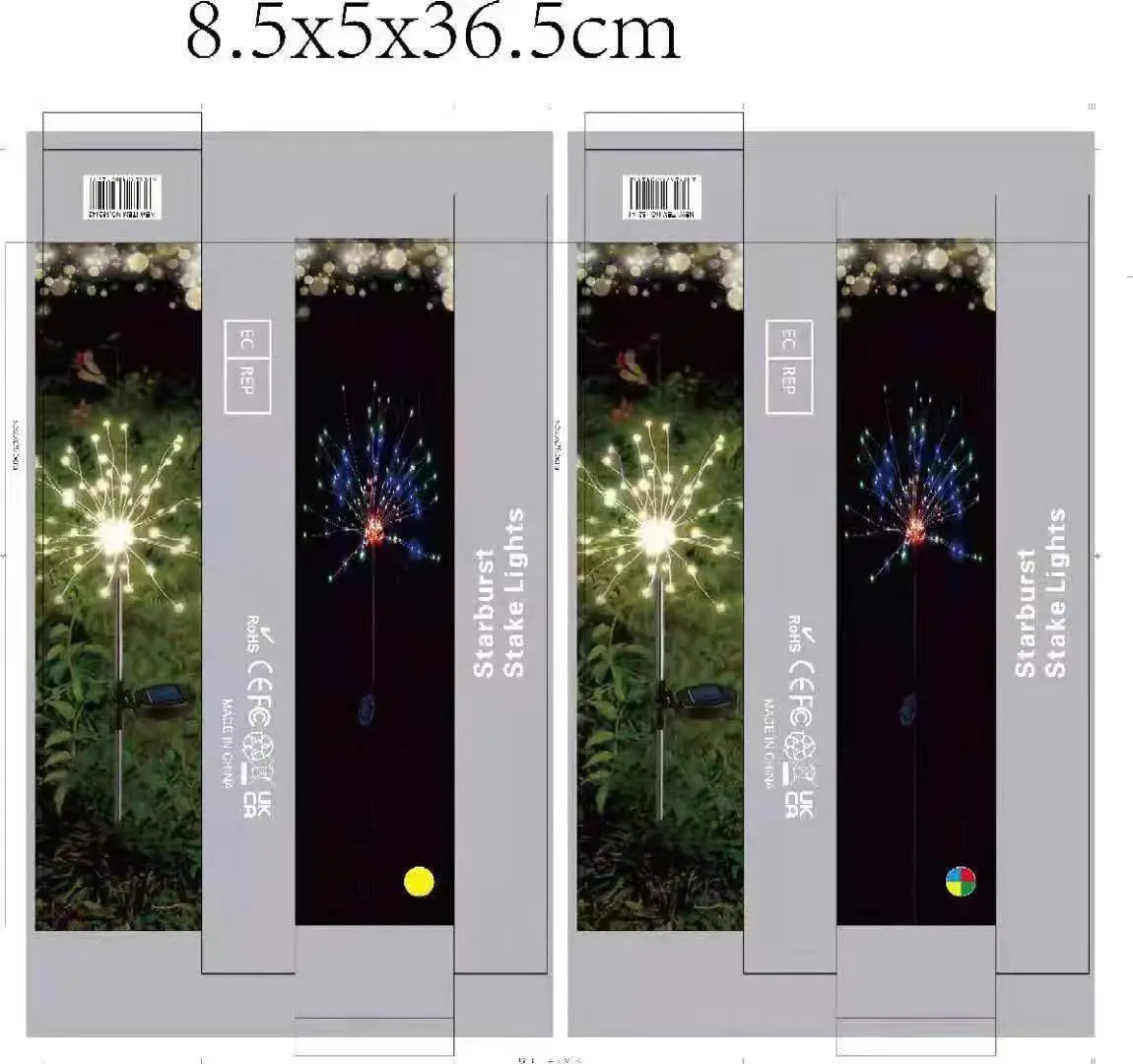 Solar Powered Outdoor Fireworks Lights Ip65 Waterproof — feature 13
