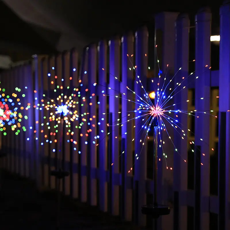 Solar Powered Outdoor Fireworks Lights Ip65 Waterproof - Image 2