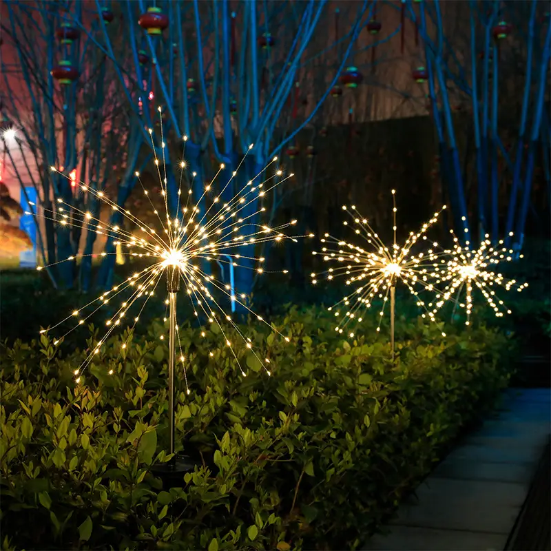 Solar Powered Outdoor Fireworks Lights Ip65 Waterproof - Image 4