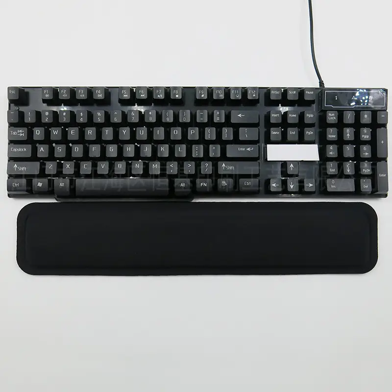 Black Memory Foam Wrist Keyboard Pad for Office Use - Image 10