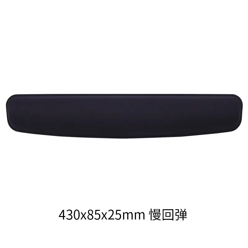 Black Memory Foam Wrist Keyboard Pad for Office Use - Image 2