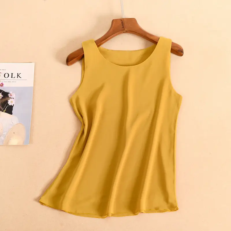 Women's Sleeveless Maroon Chiffon Vest All Season - Image 3