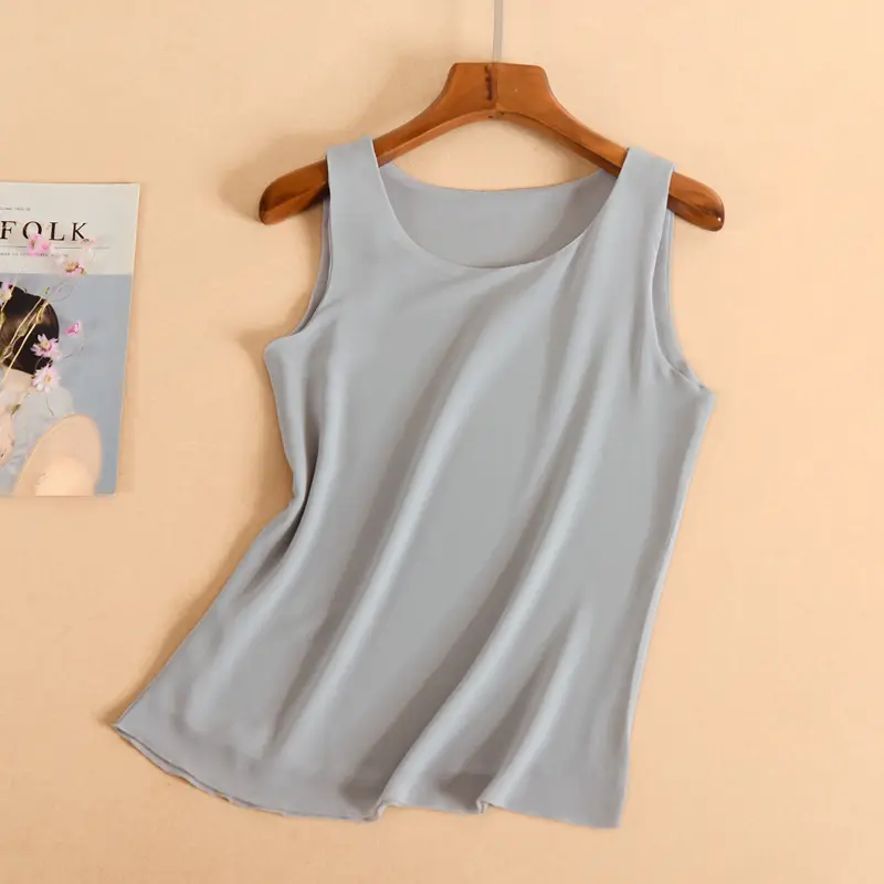 Women's Sleeveless Maroon Chiffon Vest All Season - Image 5