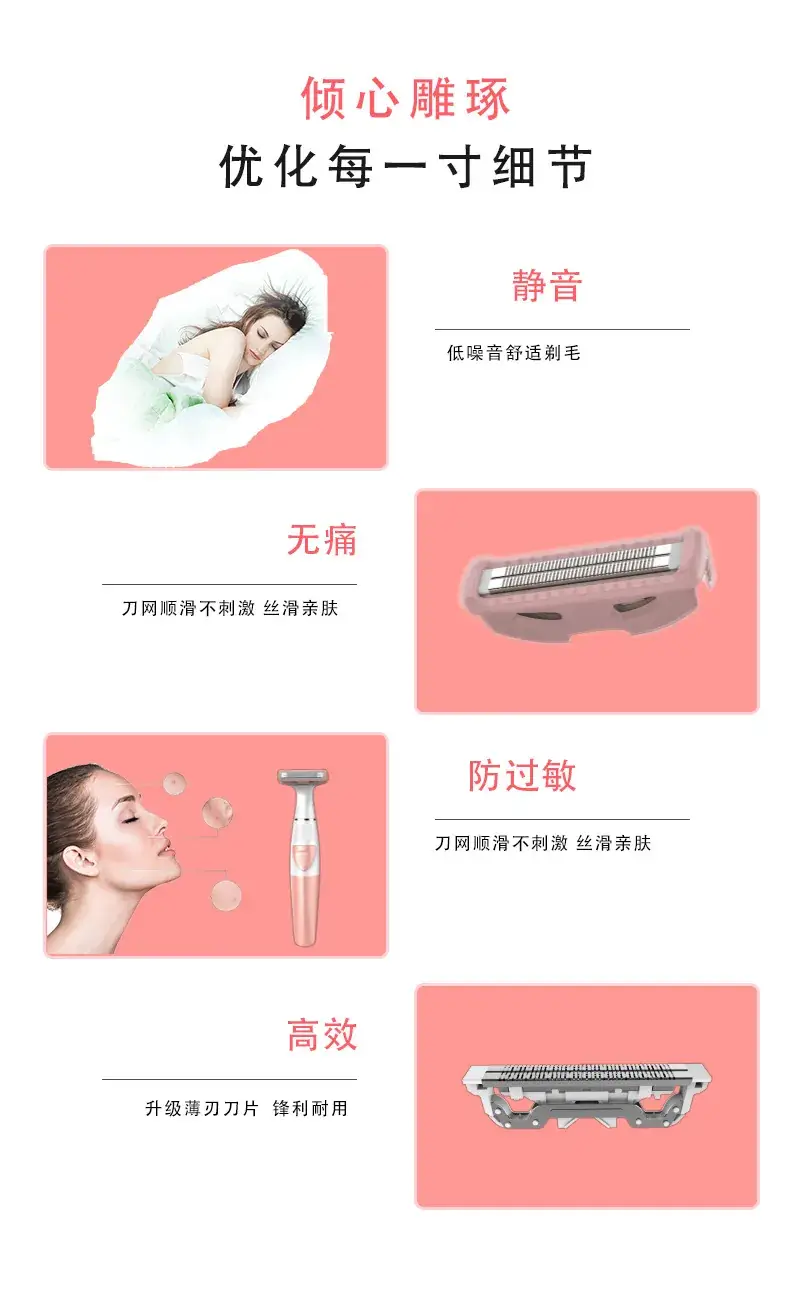 Men's Full Body Washable Shaver Pink — feature 8
