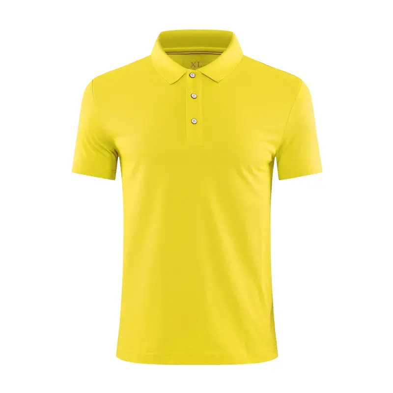 Men White Short Sleeve Polo T-Shirt - Image 3