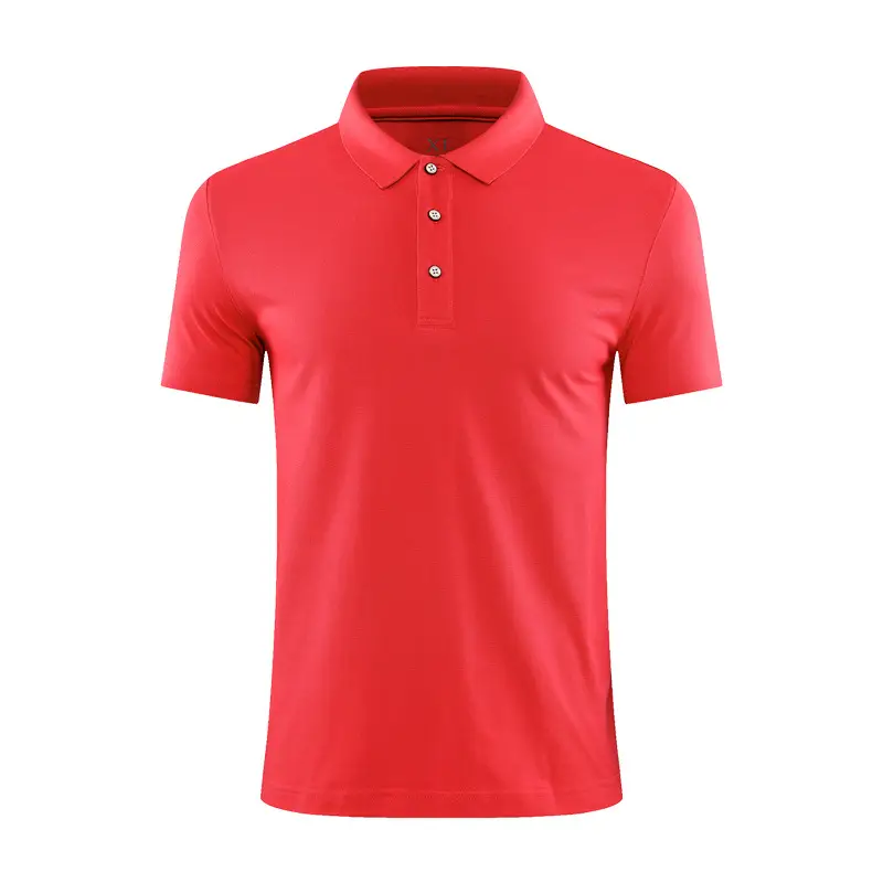 Men White Short Sleeve Polo T-Shirt - Image 2